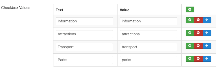new joomla contact form field values
