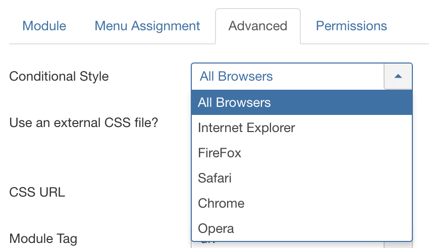 css choose browsers