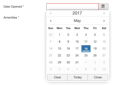 Click Date Opened and choose a date