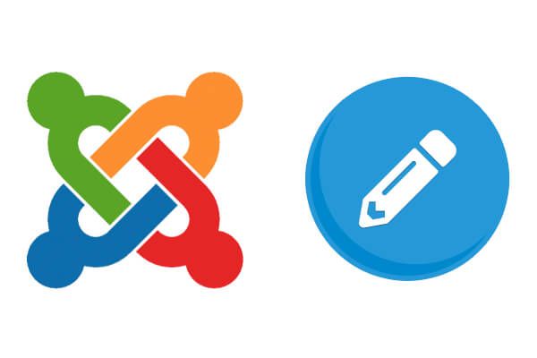 Intro image with Joomla logo and pencil icon