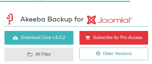 download akeeba backup core or pro