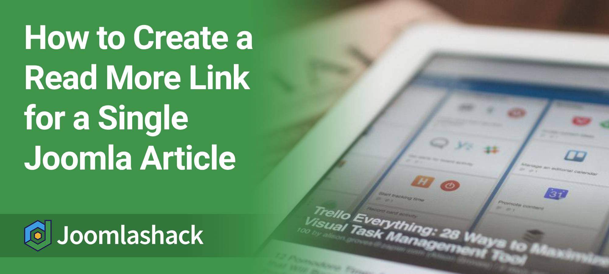 How to Create a Read More Link for a Single Joomla Article