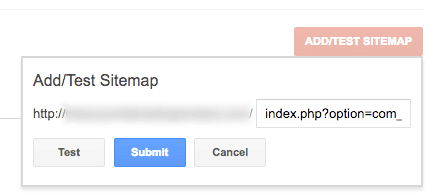 Add a Joomla sitemap to Google Search Console