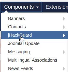 go to components > jhackguard