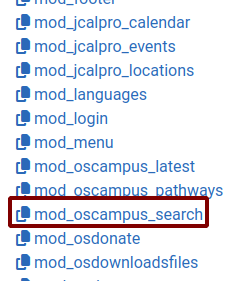 the mod_oscampus_search link