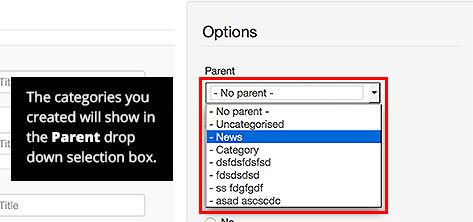 subcategories oscontent joomla