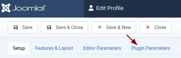 the plugin parameters tab