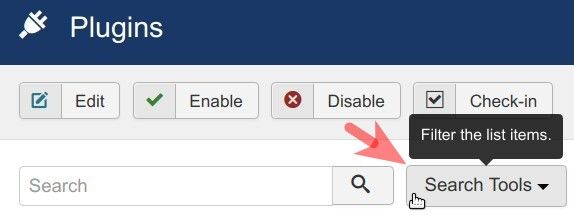 click the search tools button