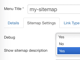 Edit an OSMap sitemap