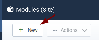 New module button