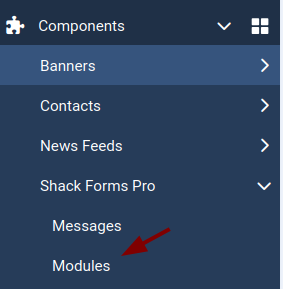 Shack Forms modules link