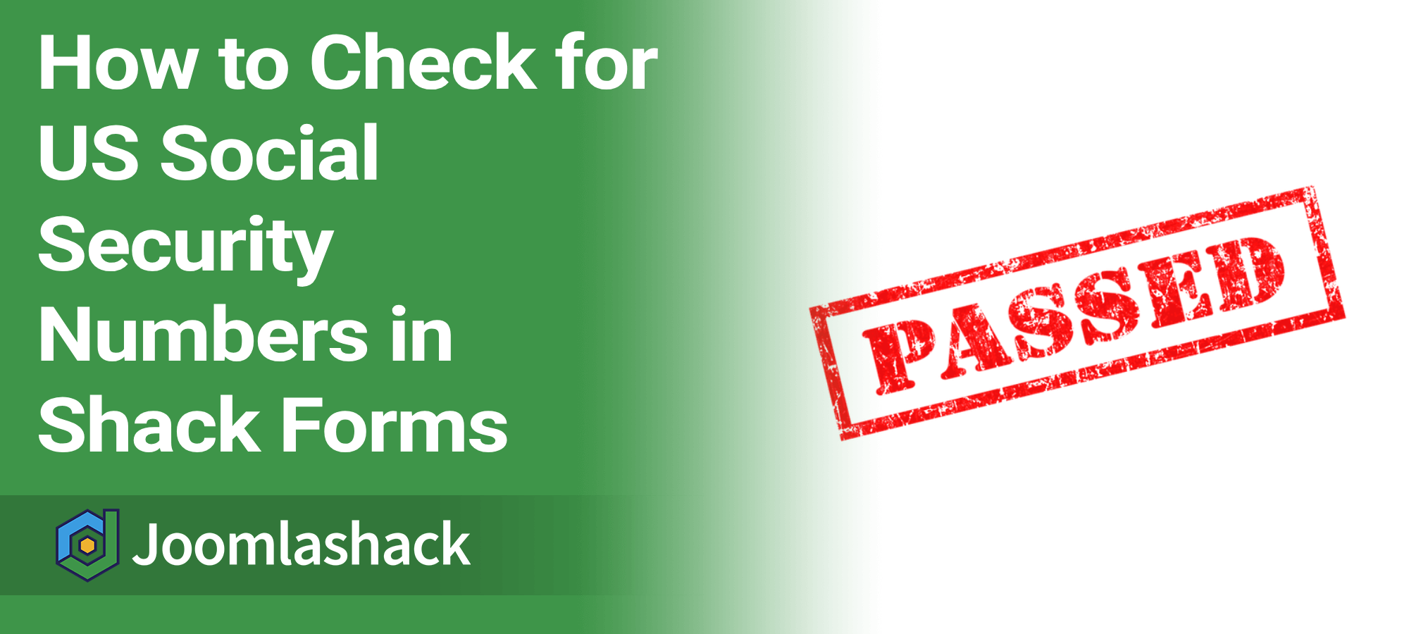 How to Validate US Social Security Number Field in Shack Forms