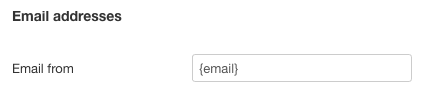 email variable