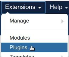 go to extensions plugins