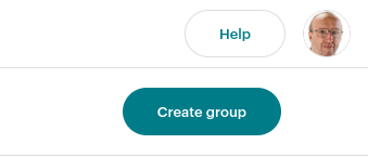 the create group button