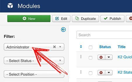 Custom Module for the Joomla Backend