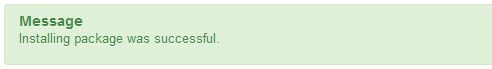 successfull installation zoo joomla