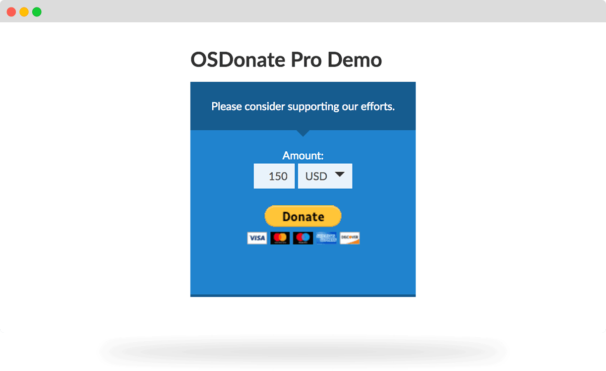 OSDonate Joomla donation