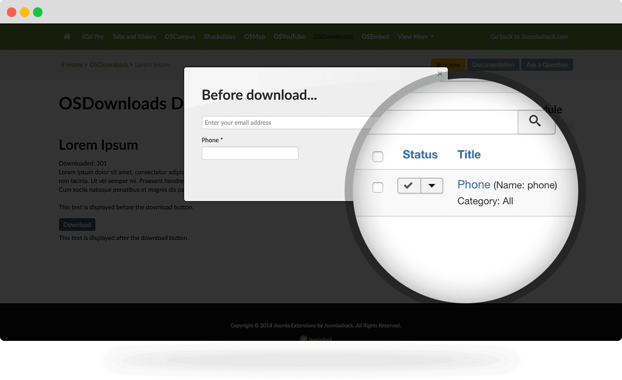 OSDownloads download fields