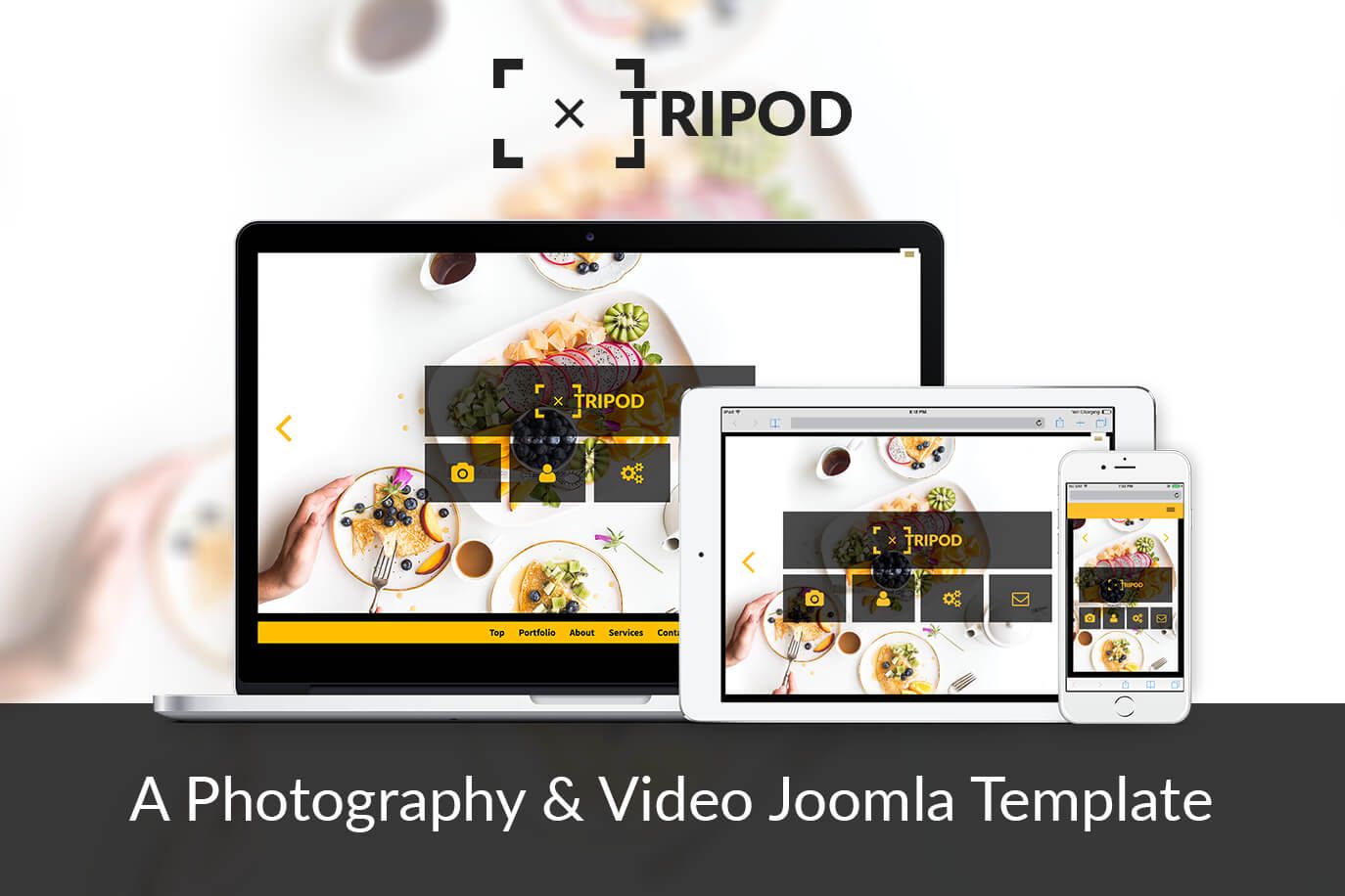 A flat and gorgeous Joomla template - Tripod