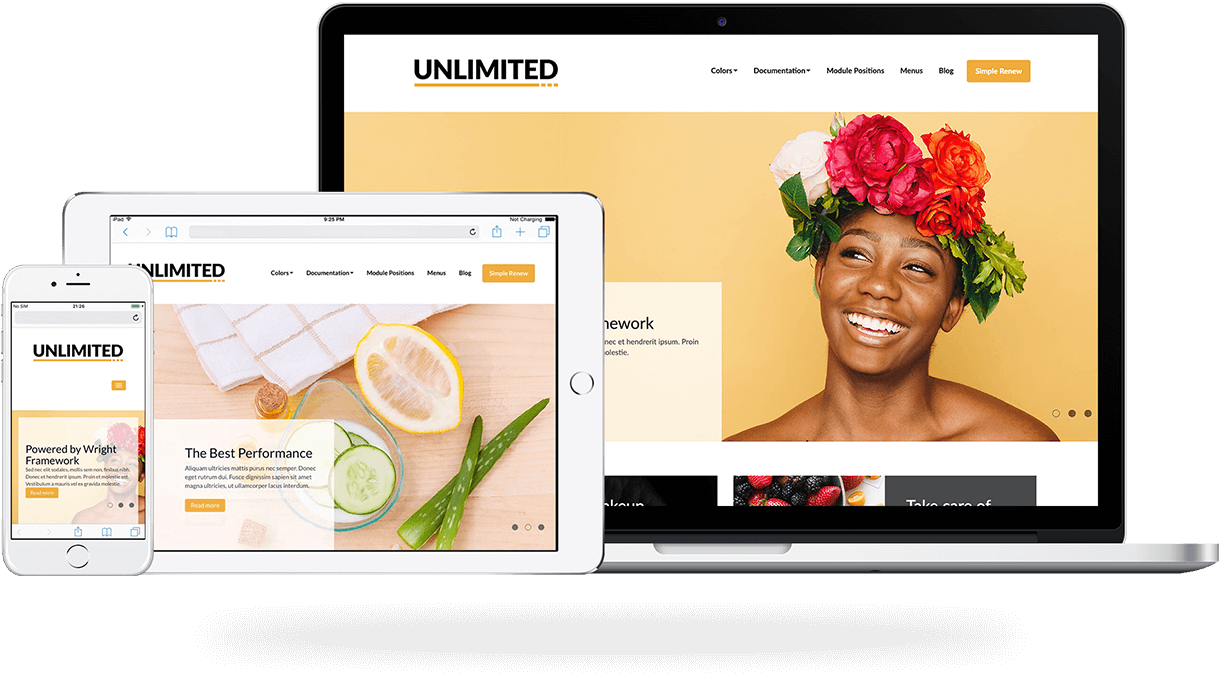 Unlimited, a beauty Joomla template