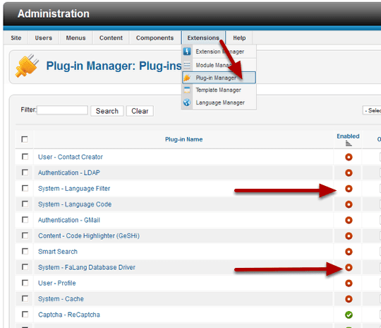 falang joomla